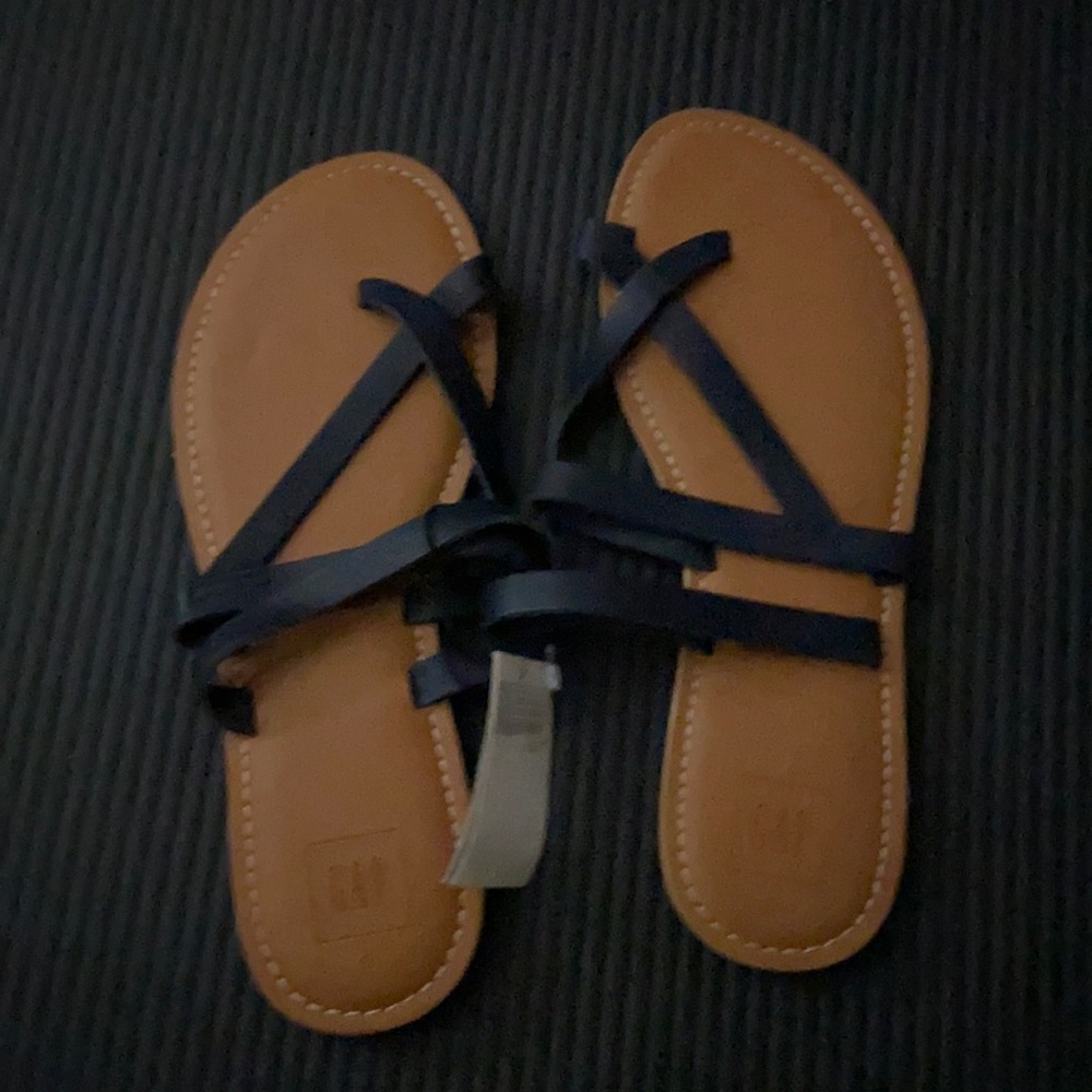 Genuine Leather gap sandals